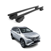 Barres de toit Transversales pour Toyota Rush 2017-2025 Aluminium Noir ABE