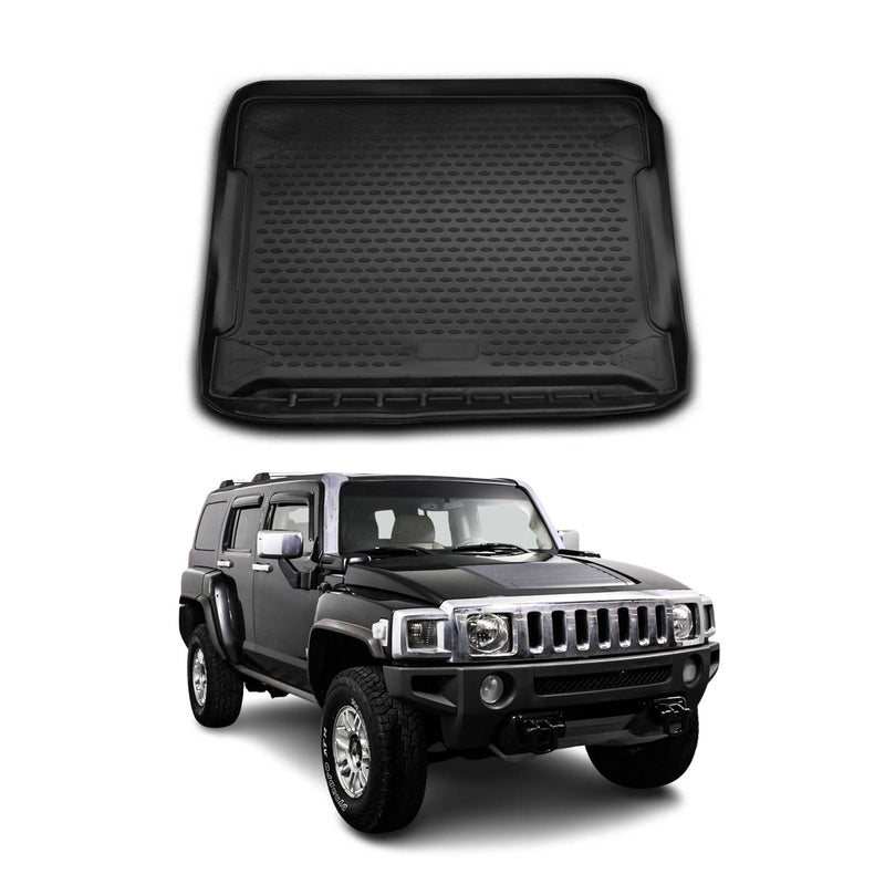 Tapis de Coffre pour Hummer H3 2006-2010 en caoutchouc TPE 3D Noir 1Pcs