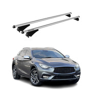 Tiger Barres de toit transversales pour Infiniti Q30 2015-2019 Gris