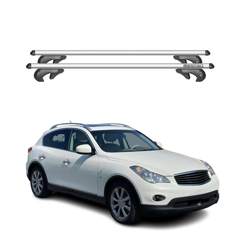 Barres de toit pour Infiniti Qx50 J50 2013-2025 90kg Aluminium Gris 2tlg