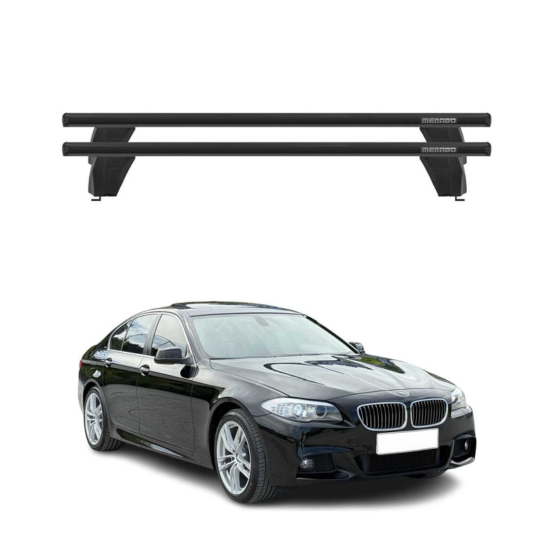 Menabo Barres de toit Transversales pour BMW Série 5 G60 2024-2025 Alu Noir 2x