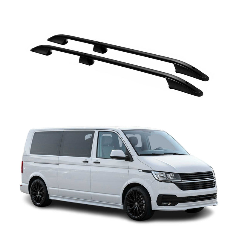Rails de toit Elegance pour Volkswagen T7 2024-2025 ABE Noir Alu L2 2x