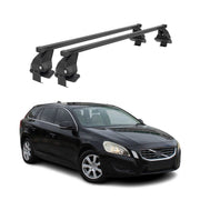 Barres Transversales Menabo pour Volvo V60 2010-2013 Noir