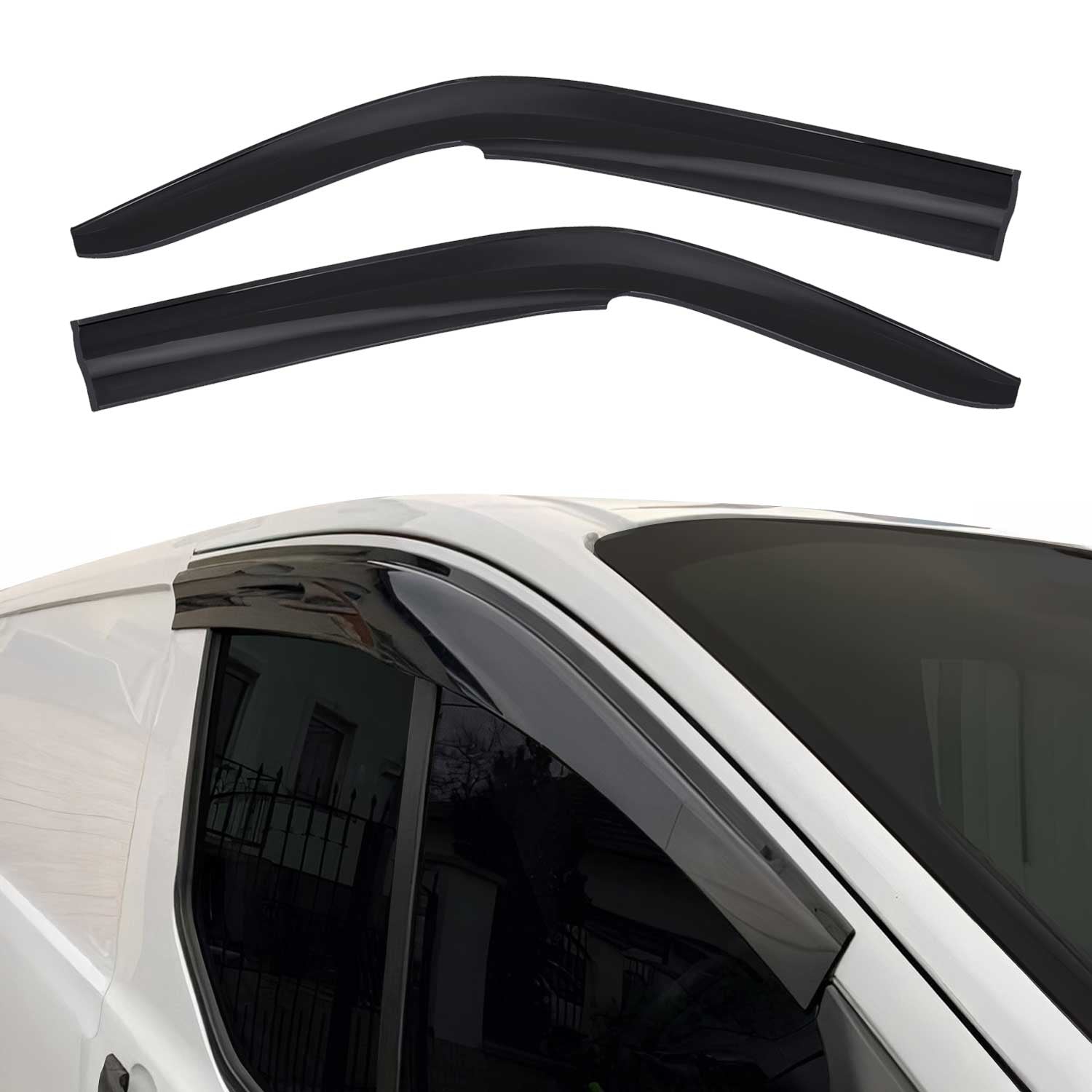 Déflecteurs De Vent Pluie D'air pour VW Transporter T5 T6 2003-2023 Acryl 2Pcs