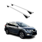 Barres de toit Transversales pour Nissan X-Trail 2014-2021 Fer Argent