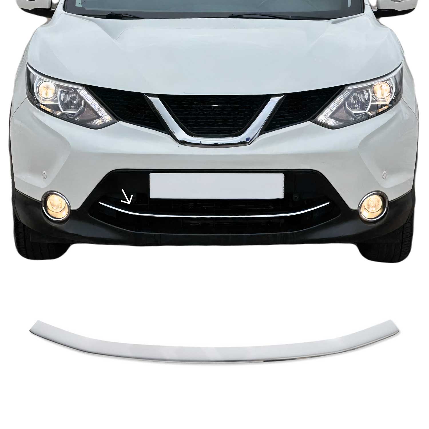 Moulure De Grille De Calandre Pour Nissan Qashqai 2013-2017 Chromé
