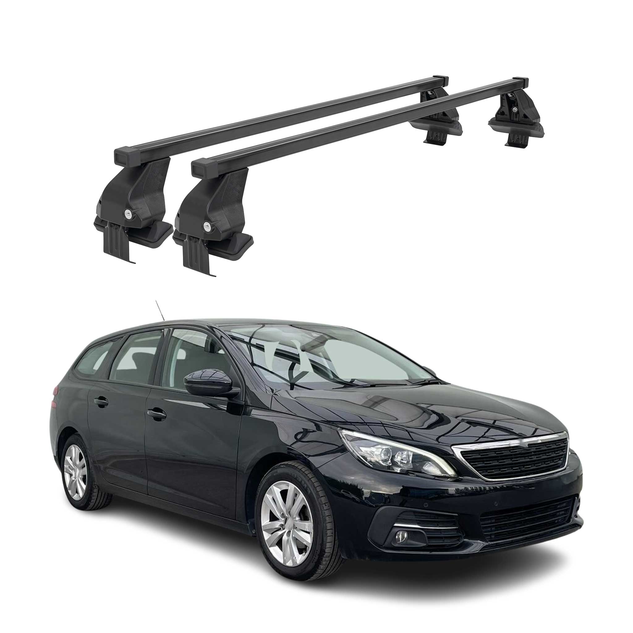 Barres Transversales Menabo pour Peugeot 308 SW 2014-2026 Noir
