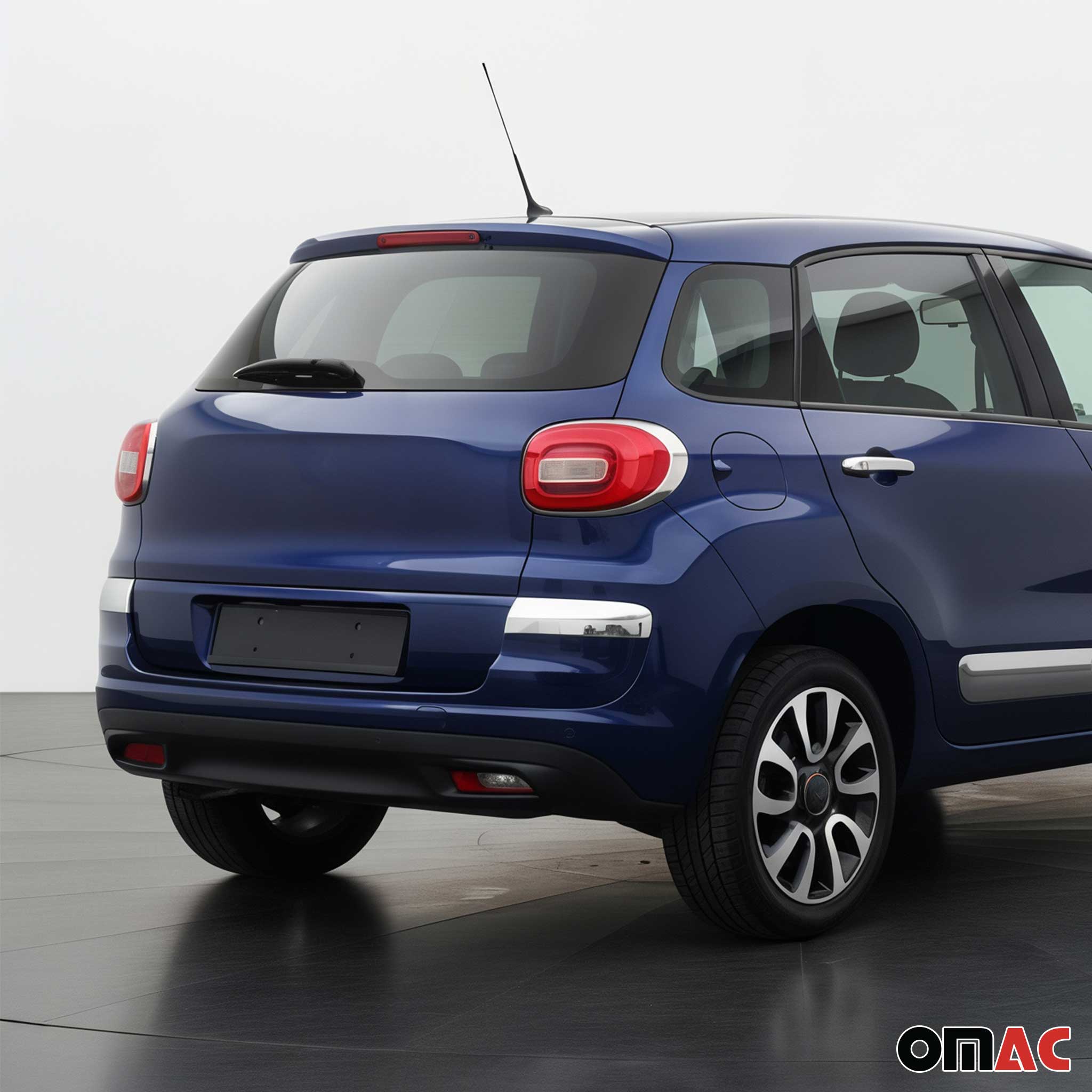 Moulure de Pare-chcos Arrière pour Fiat 500L 2018-2024 acier inox 2 Pcs