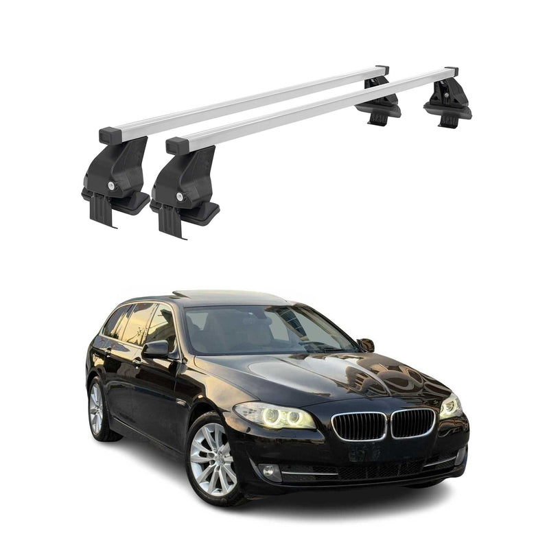 Barres de transversales Menabo pour BMW Série 5 F11 Break 2009-2017 Acier Gris