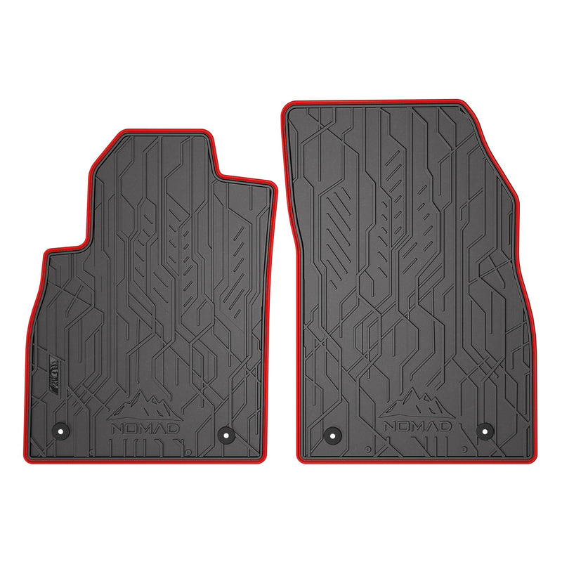 Tapis de Sol de Voiture pour Chevrolet Cruze 2008-16 Caoutchouc Noir-Rogue 2Pcs