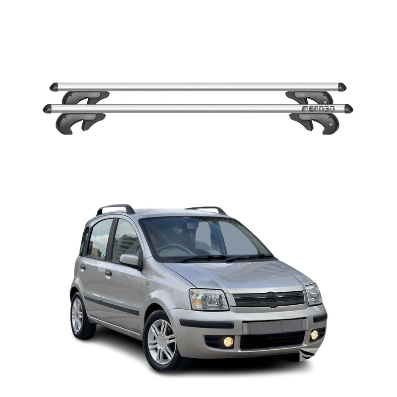 Barres de toit transversales pour Fiat Panda 169 Cross 2003-2015 90kg Alu