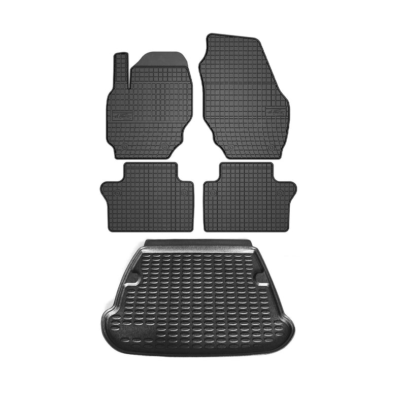 Kit Tapis de sol et coffre pour Volvo S60 2011-2024 TPE Noir