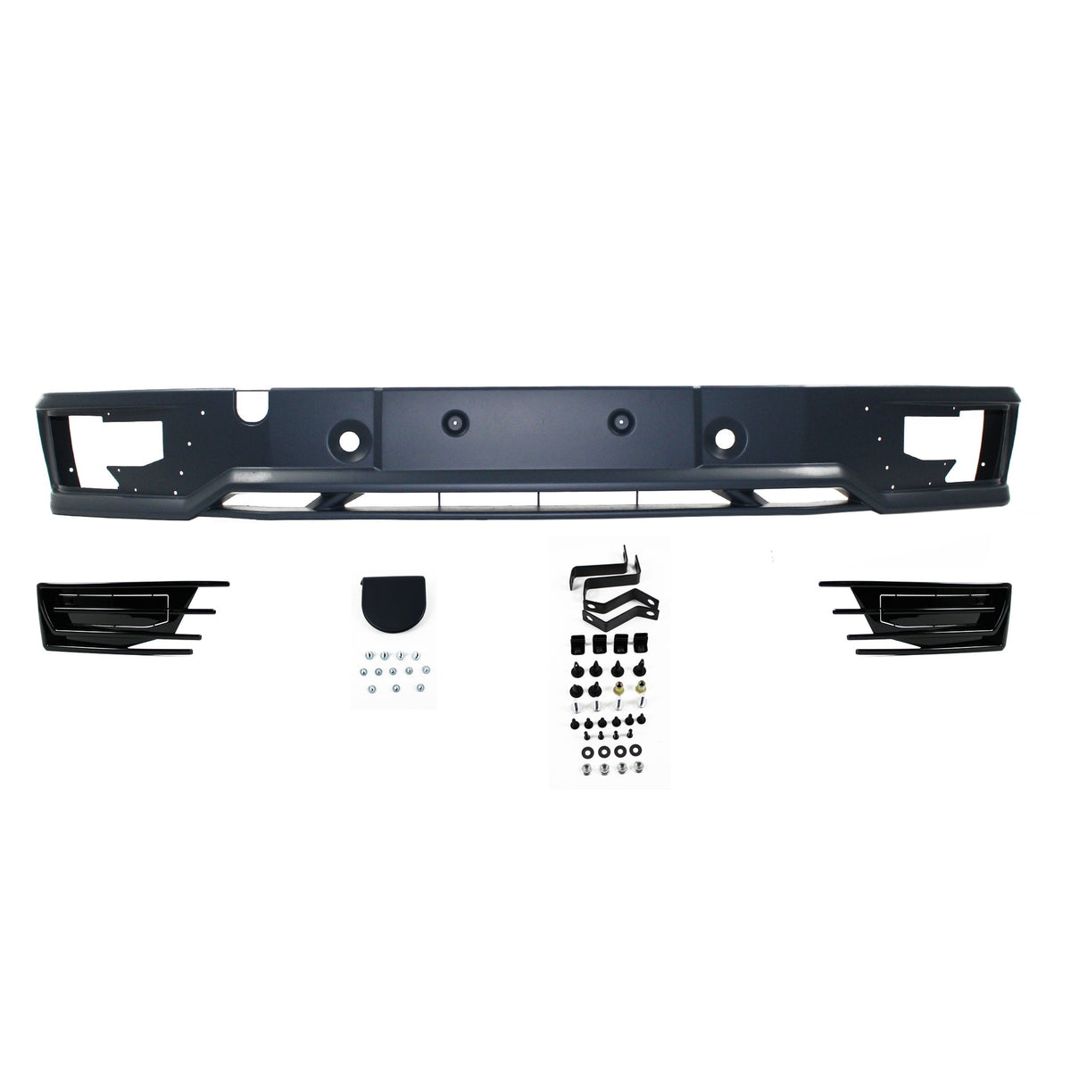JOM Lèvre de Pare-choc Avant pour VW T6 2015-2019 Gris Sport Look ABS