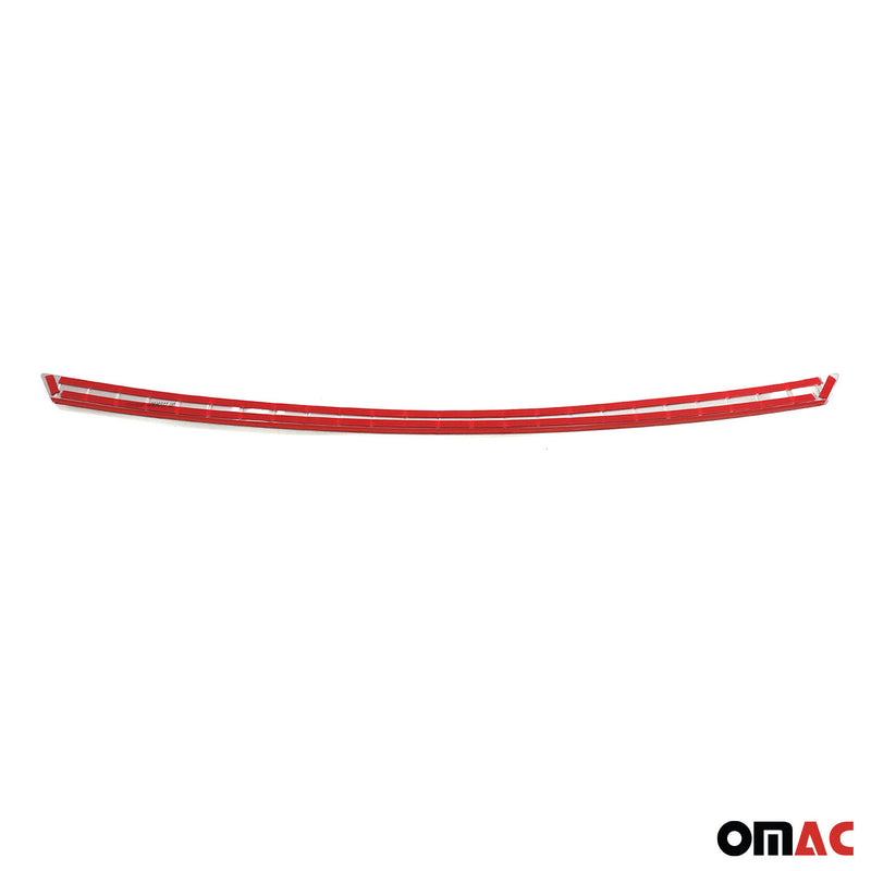 Protection seuil de pare-chocs pour Audi A6 C7 2011-2018 Berline Acier Chromé