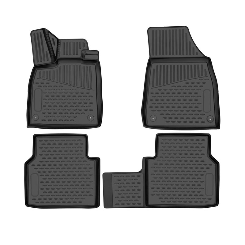 OMAC 3D Tapis de sol pour Audi Q4 e-tron 2021-2024 en caoutchouc Noir