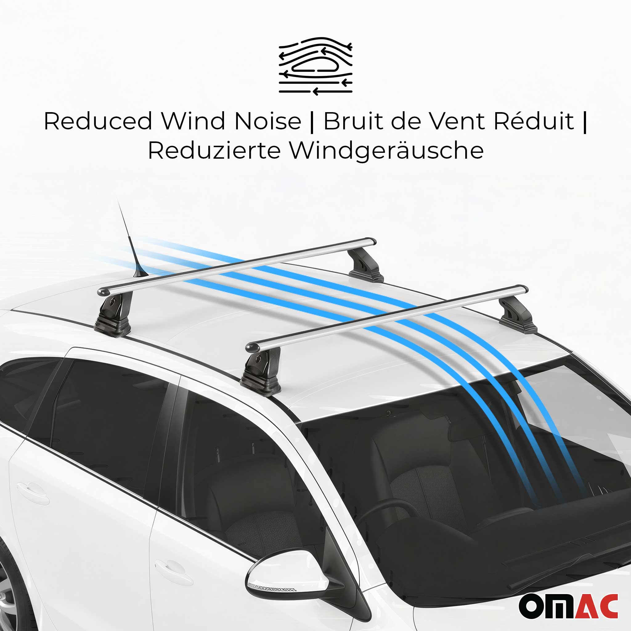 Barres de toit transversales Alu pour Dacia Sandero I 2008-2012 TÜV Gris 2Pcs