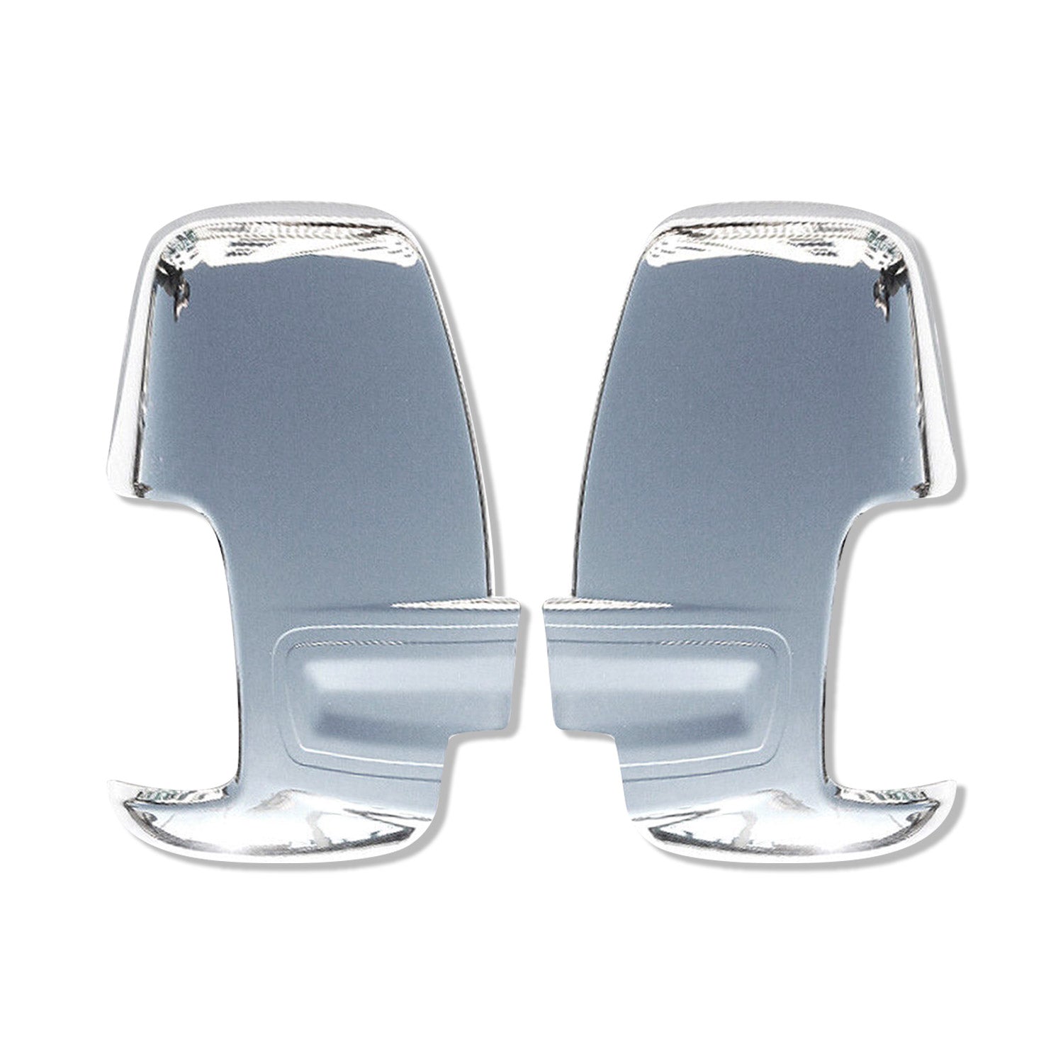 Coques de Rétroviseurs pour Ford Transit 2015-2026 en ABS Argent Chromé 2Pcs