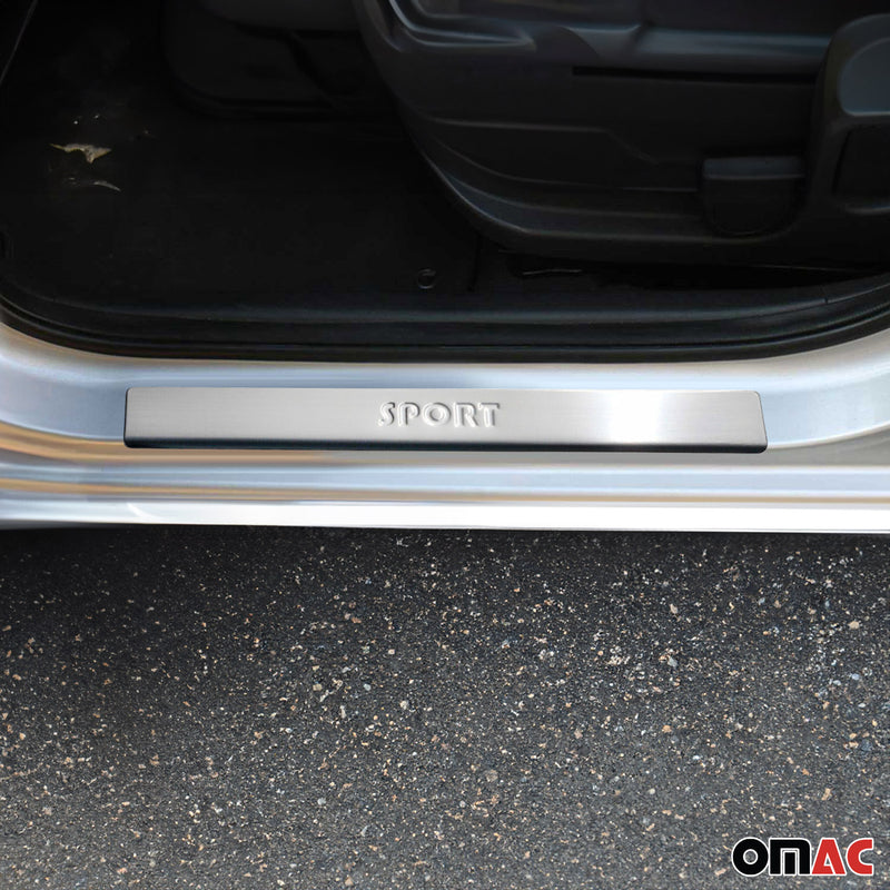 Seuils de porte pour Ford Focus 1998-2004 Sport en acier inox Chromé