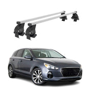 Barres de toit transversales pour Hyundai Elantra GT 2017-2020 Acier Gris