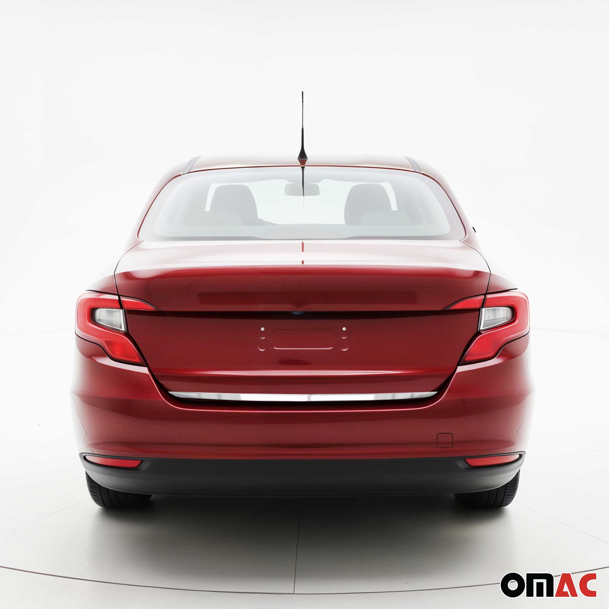 Garniture de Hayon Coffre pour Fiat Tipo 2015-2026 Berline acier inoxy Brillant