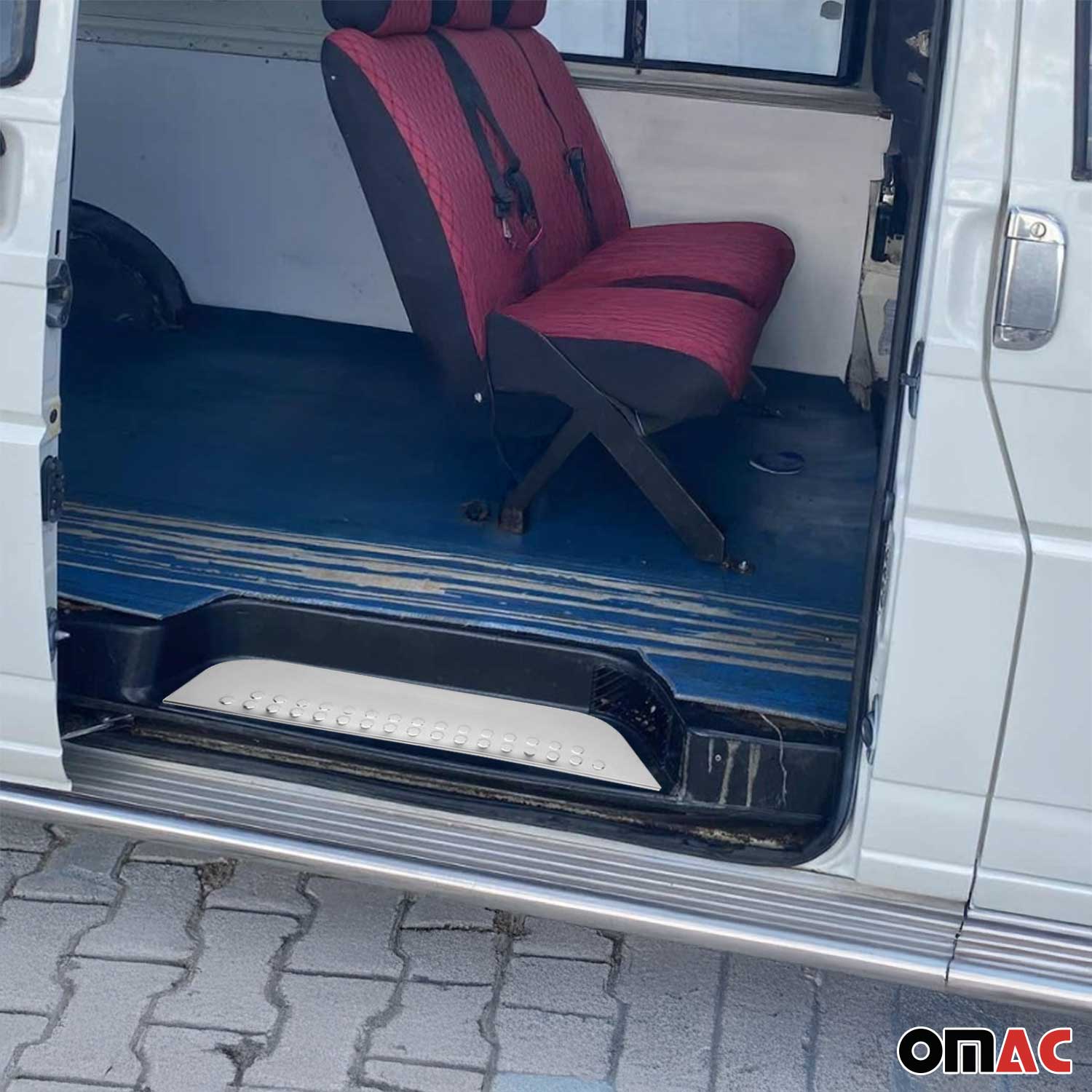 Couverture de Seuil de porte pour VW Transporter T4 1990-2003 acier chromé 3 Pcs