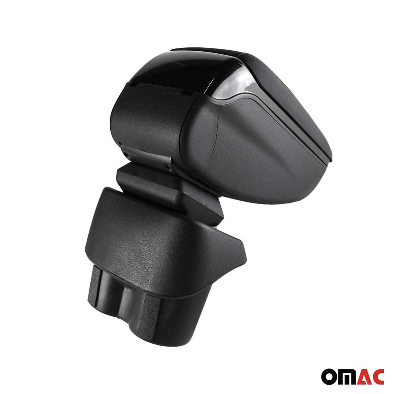 Accoudoir pour VW Caddy 2003-2020 Touran 2003-2015 Vinyl Abs Noir Coulissant