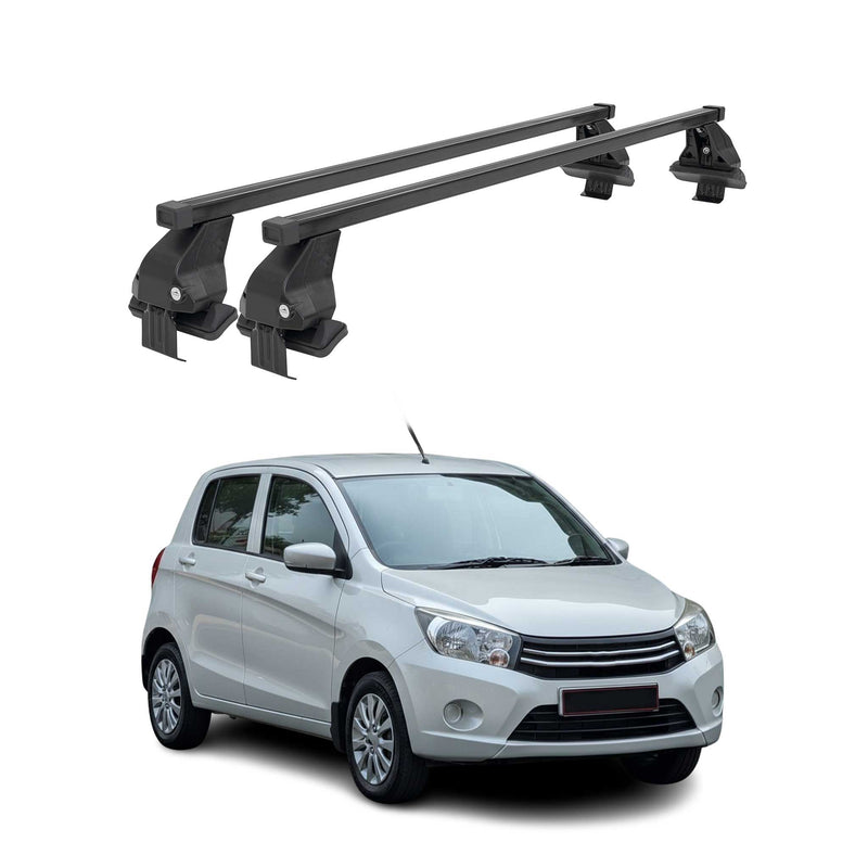 Barres Transversales Menabo pour Suzuki Celerio 2015-2021 Noir