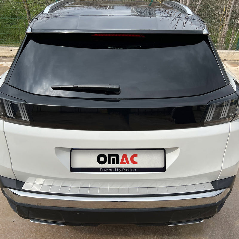 Protection Seuil de Pare-chocs Arriére Pour Peugeot 3008 2 2016-2025 en Acier