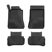Tapis de Sol de Voiture pour Mercedes-Benz Classe C W203 2000-2007 TPE Noir 4Pcs