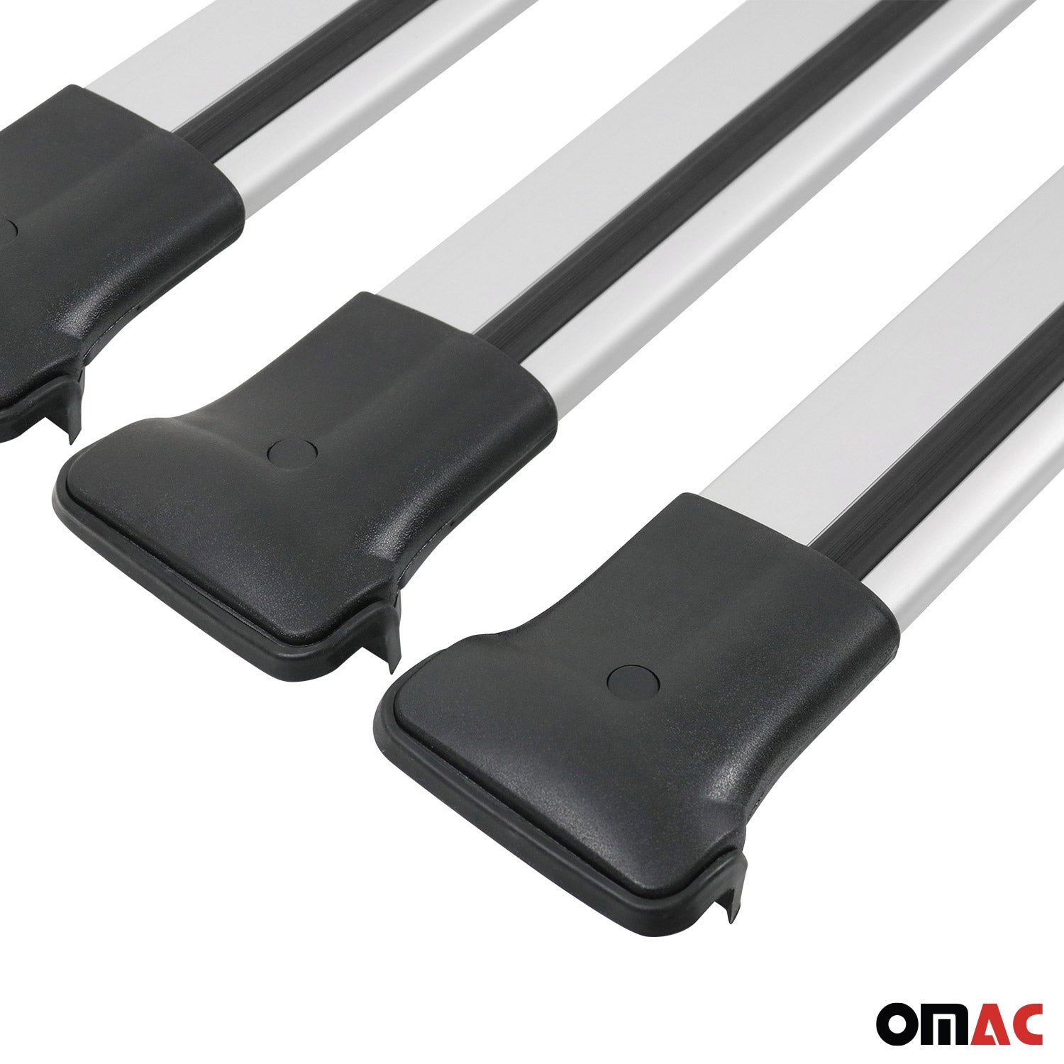 OMAC Barres de toit en aluminium pour Nissan NV300 2016-2021 Gris 3Pcs TÜV