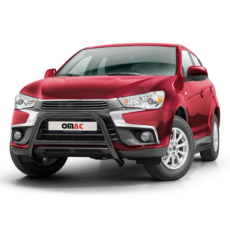 Pare-Buffle Avant Pour Mitsubishi ASX 2017-2021 Acier Inox Noir