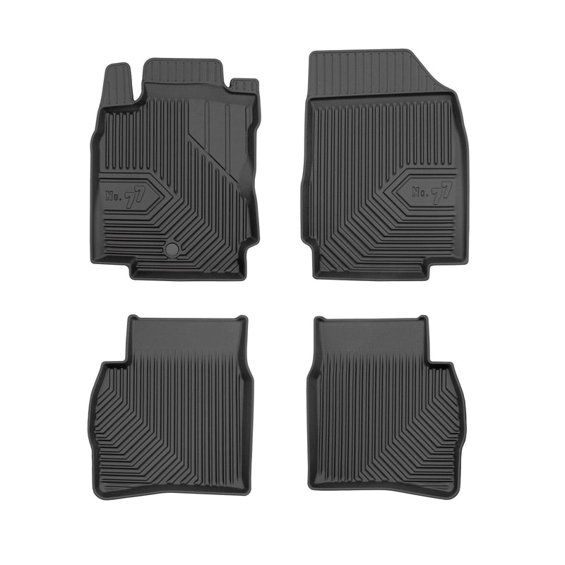 Tapis de Sol de Voiture pour Nissan Note I 2006-2012 TPE Antidérapant Noir 4Pcs