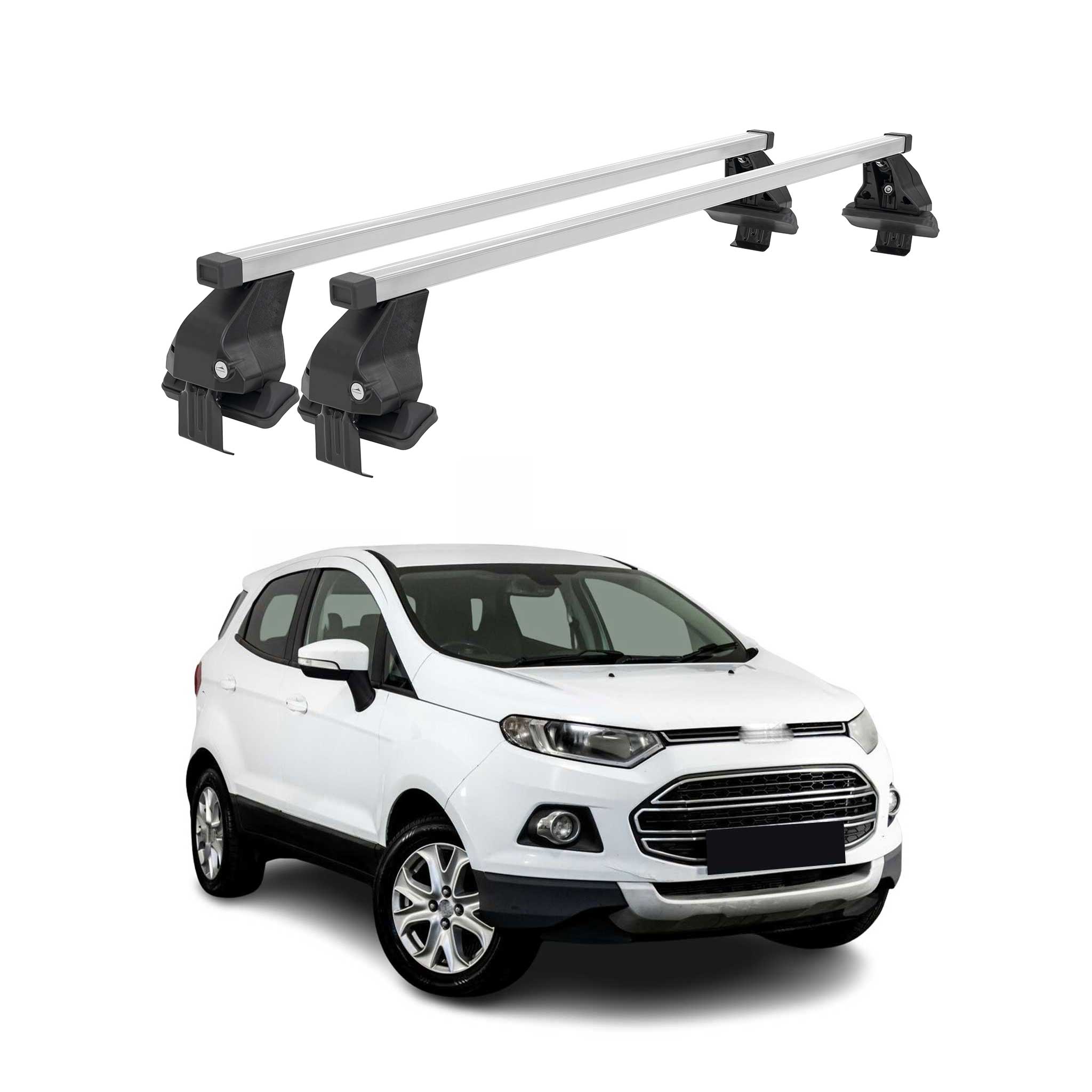 Barres de toit transversales pour Ford Ecosport 2014-2017 Gris