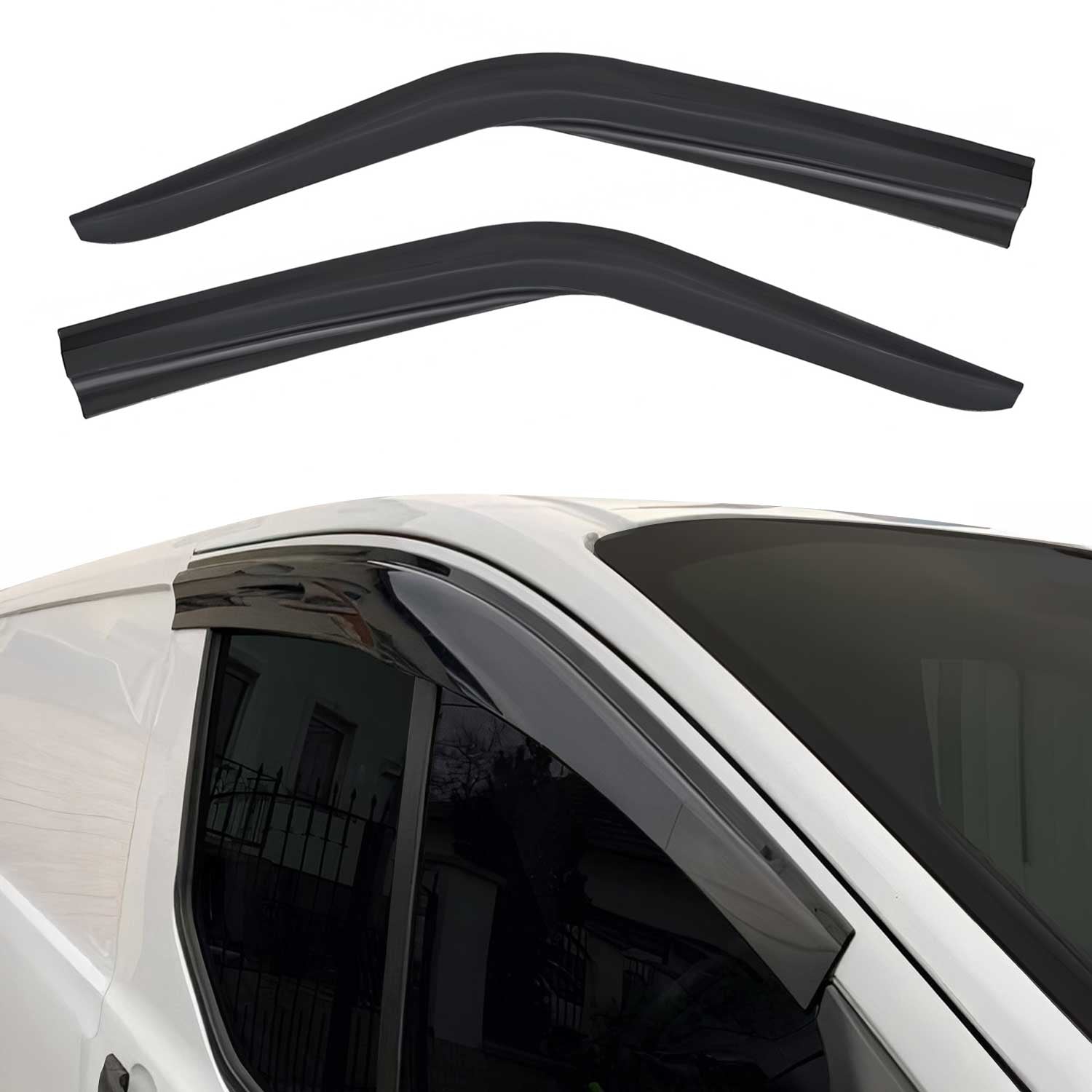 Déflecteurs De Vent Pluie D'air pour Hyundai H-350 2014-2023 Acrylique 2 Pcs