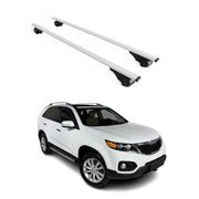 Barres de toit Transversales pour Kia Sorento 2009-2015 Fer Argent