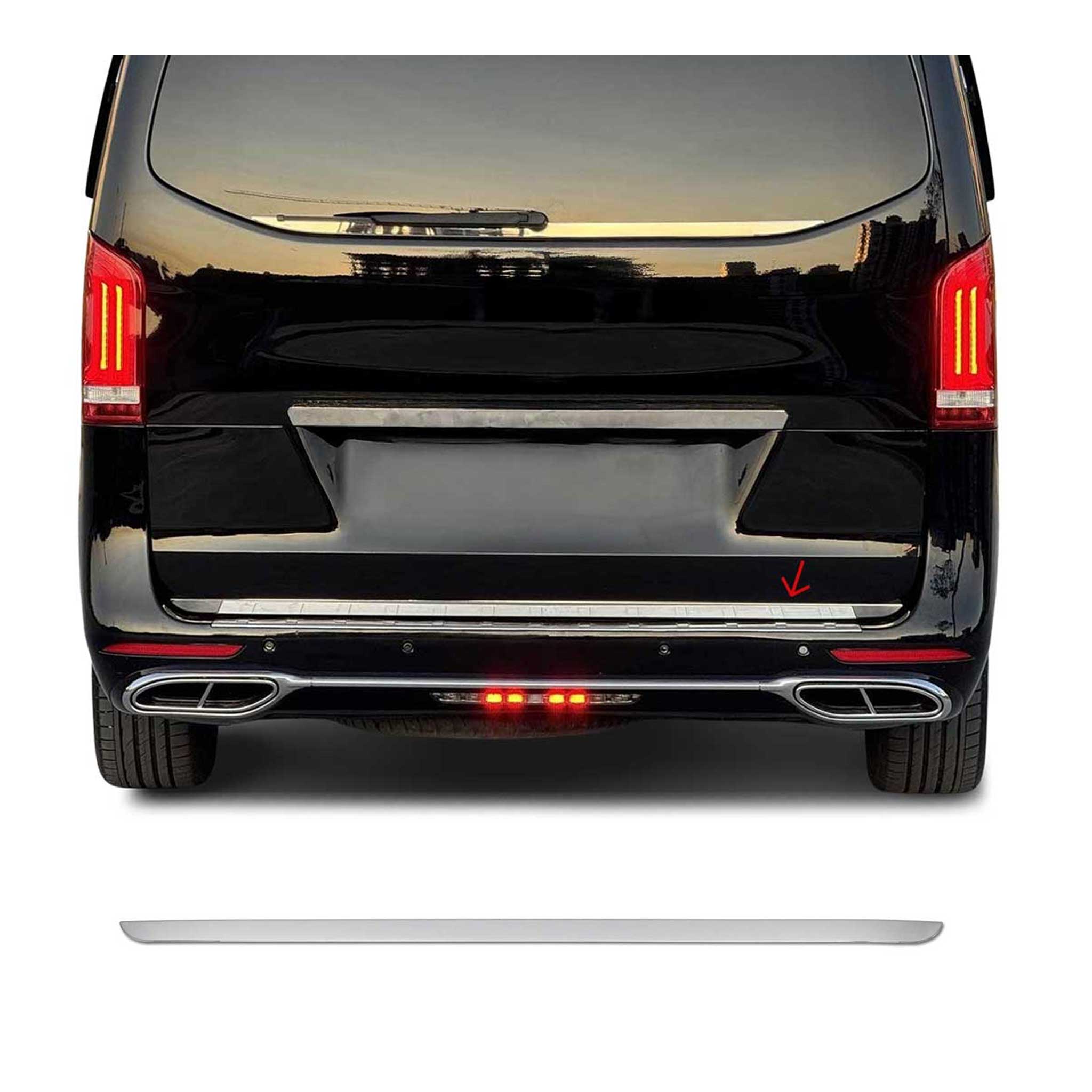 Garniture de Hayon Coffre pour Mercedes Vito W447 2014-2025 acier inox