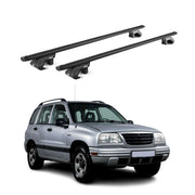 Barres de toit transversales ABE pour Suzuki Vitara ET 1998-2005 5 P Alu Noir 2x