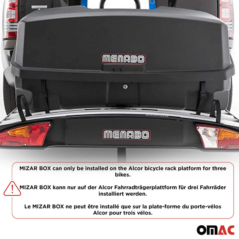 Menabo Mizar Coffre sur Attelage 300L exlusivement pour Alcor 3 et Alcor 4