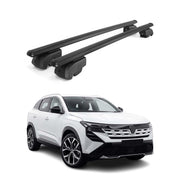 Barres de toit transversales pour Renault Boreal 2025-2026 2Pcs Alu Noir