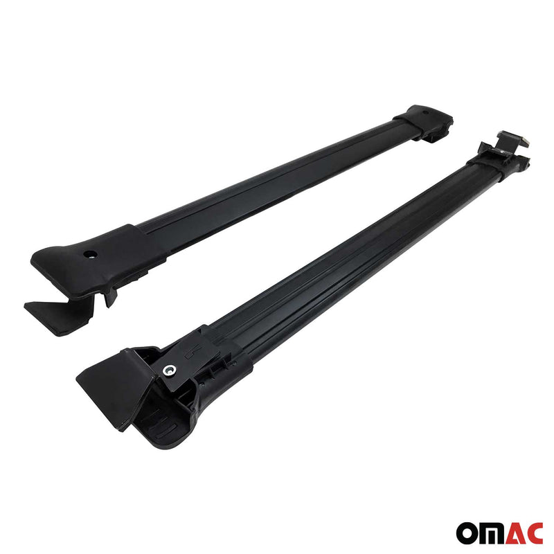 Barres de toit transversales pour Dacia Duster 2013-2018 Aluminium Noir