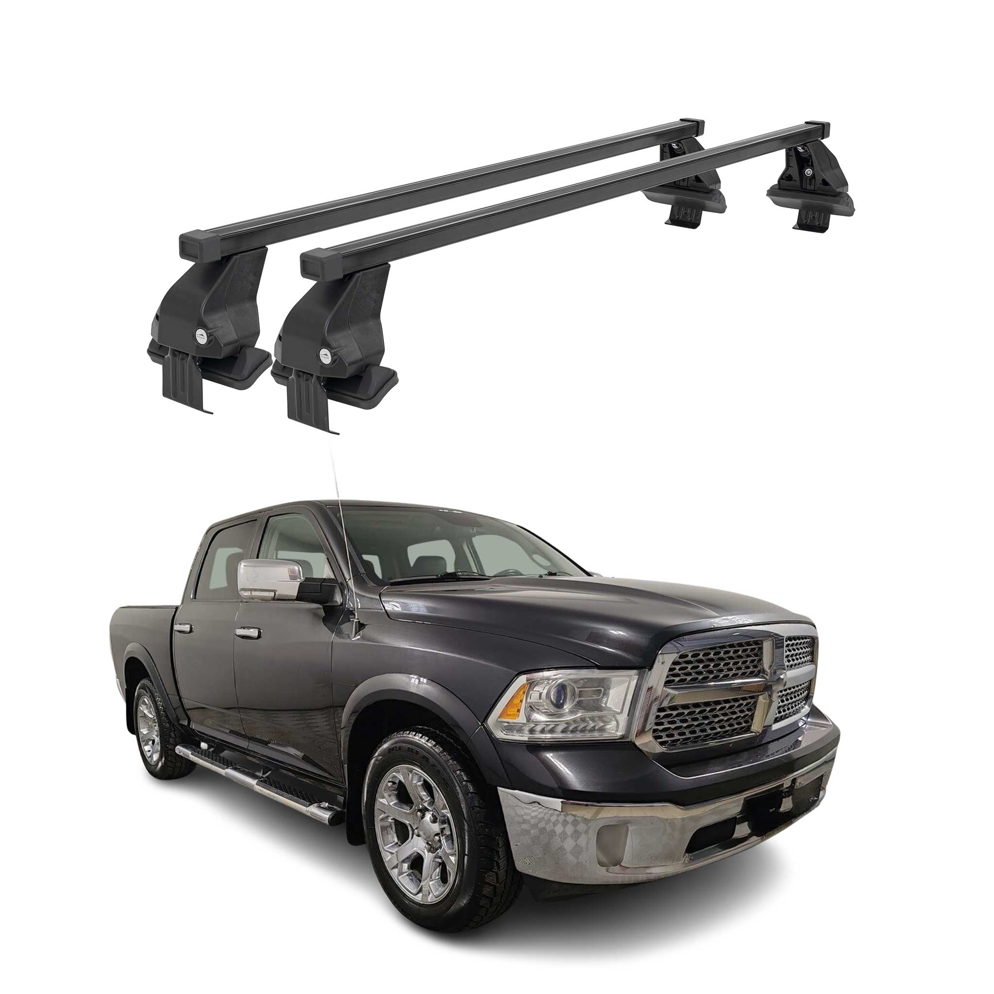 Barres Transversales Menabo pour RAM 1500 IV 2009-2018 Noir