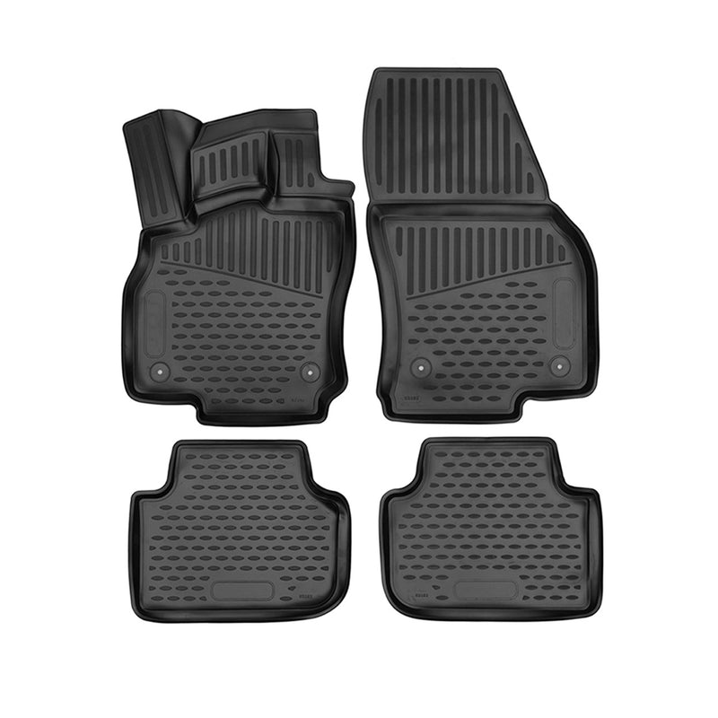 OMAC 3D Tapis de sol pour Audi Q3 / Q3 Sportback 2018-2024 caoutchouc Noir 4Pcs