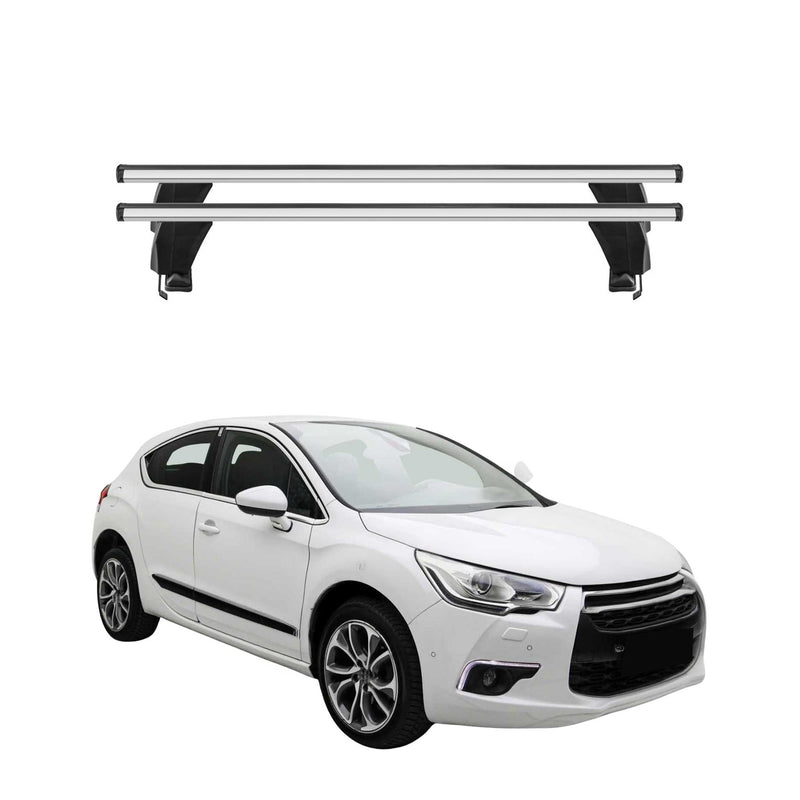 Menabo Barres de toit Transversales pour Citroen DS4 2011-2015 Gris ABE 2x