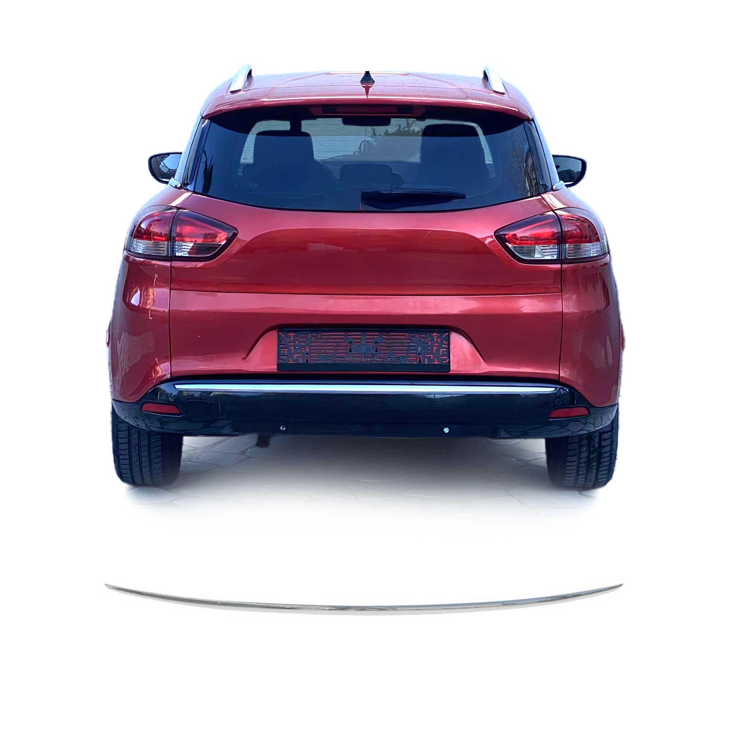 Moulure de Pare-chcos Arrière pour Renault Clio IV Grandtour 2012-2019 acier