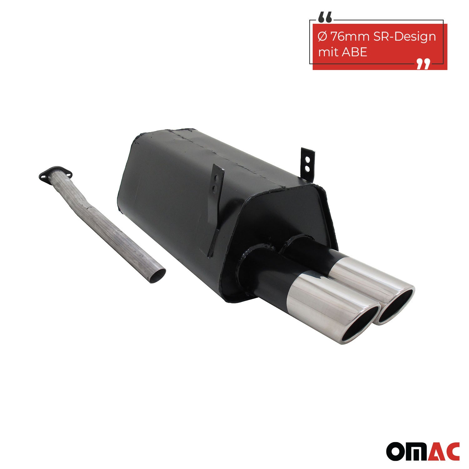 Échappement arrière Novus pour BMW Série 3 E36 320/323 2x76mm SR-Design ABE
