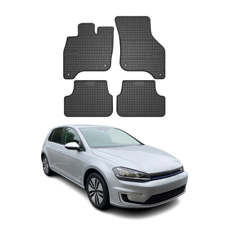 Tapis de Sol pour VW Golf 2014-2019 Caoutchouc Noir