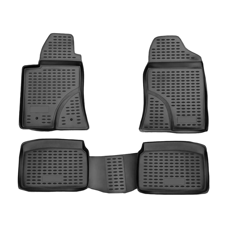 Tapis de sol pour Toyota Avensis 2003-2009 en caoutchouc TPE 3D Noir 4Pcs