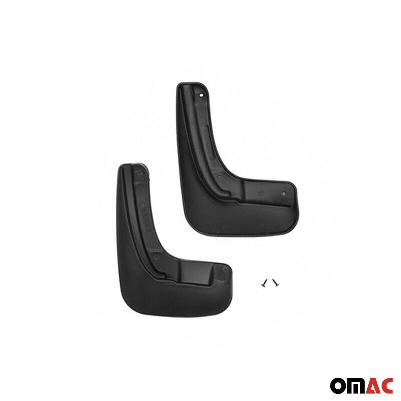 Bavettes Garde Boue pour Skoda Rapid Berline 2012-2019 Avant &Arrière Noir 4Pcs