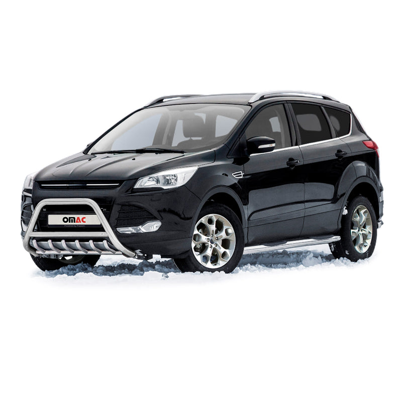 Pare-Buffle Avant Pour Ford Kuga 2012-2017 en Acier Argent