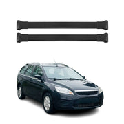 Barres de toit transversales pour Ford Focus SW 2008-2011 Aluminium Noir